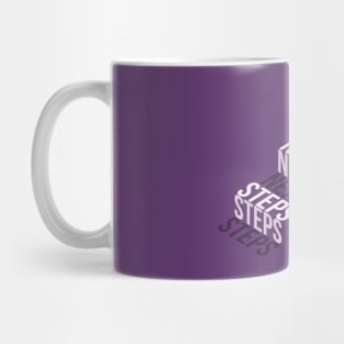 New Year 2023 next steps stairs Isometric stairs text effect Mug